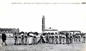 SIDI-BEL-ABBES - LEGION - PLATEAU VILLAGE NEGRE - REPOS - 1904